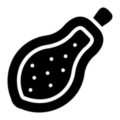 papaya glyph icon