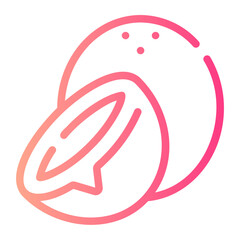 coconut gradient icon