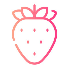 strawberry gradient icon