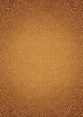 Hand-drawn unique abstract ornament. Golden splatters and light yellow on a darker yellow background and vignette in golden glitter on a darker background color. Paper texture. A4. (pattern: p02-1e)