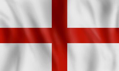 Obraz premium Illustration 3d of England flag