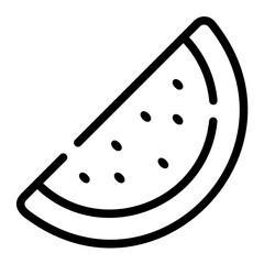 watermelon line icon