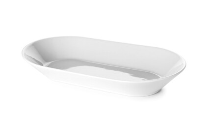 Ceramic dish isolated on white background