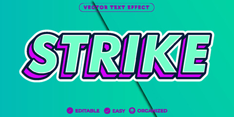 Strike Text Effect,Fully Editable Font Text Effect