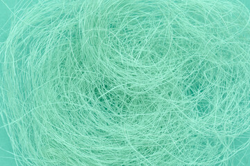 Texture of mint fibers, closeup view