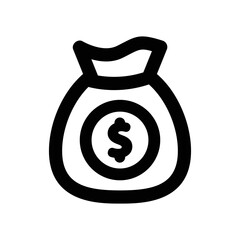 Finance icon - vector illustration . Finance, Money, Cash, Business, Dollar, Investment, Money bag, Payment, line, outline, icons .