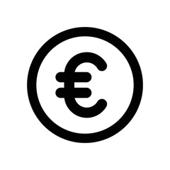 Euro icon - vector illustration . Euro, Cash, Coin, Currency, European, Finance, Money, line, outline, icons .