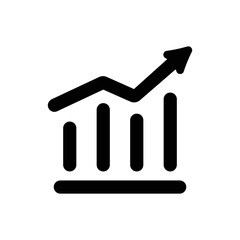 Graph icon - vector illustration . Analysis, Analytics, Chart, Graph, Growth, increase, Report, Statistics, Business, line, outline, icons .