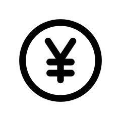 Yen icon - vector illustration . Yen, Yuan, Currency, Cash, Coin, Finance, Money, line, outline, icons .