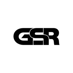 GSR letter monogram logo design vector