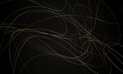 乱舞する線。ダイナミックさと上品さを持ち合わせた美しいベクター背景素材。
