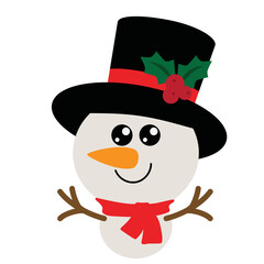 snowman with hat