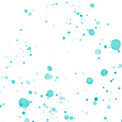 splashes of Tosca color paint