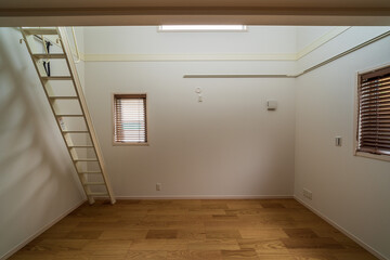 New house image - study with loft ladder.