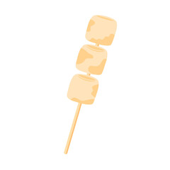 Hand drawn marshmallow illustration