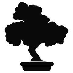 bonsai tree silhouette