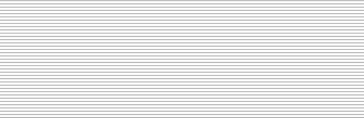 Obraz premium Horizontal lines pattern on white background. Straight lines pattern for backdrop and wallpaper template. Realistic lines with repeat stripes texture. Simple geometric background, vector illustration