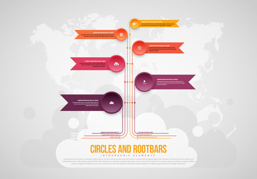 Circles and Root-Bars Infographic