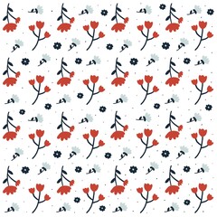 Floral Seamless Pattern. Cute pattern in small flower. seamless pattern vector design for fashion,fabric.