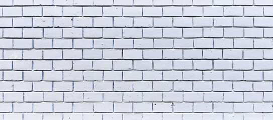 Obraz premium Texture of a white brick wall