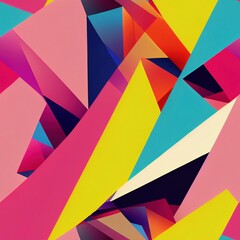 Obraz premium Abstract colorful geometric triangular polygonal texture pattern background wallpaper