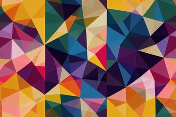 Abstract colorful geometric triangular polygonal texture pattern background wallpaper