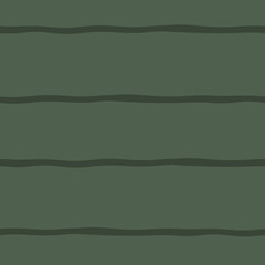 Simple Doodle Stripes on Green Background Surface Design Textiles Seamless Repeat Pattern Design