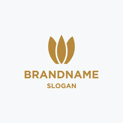 Obraz premium Lotus logo icon flat design template