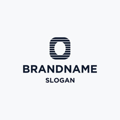 Obraz premium Letter o logo icon flat design template