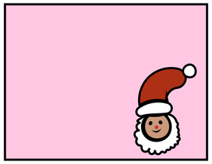 christmas card with santa claus