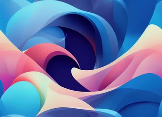 Abstract wave swirling twirling colorful dynamic gradient feather fluid hipster liquid background wallpaper