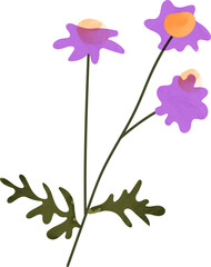 Watercolor flower vector