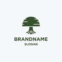 Tree logo icon design template vector illustration