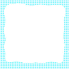Photo frame blue grid pattern