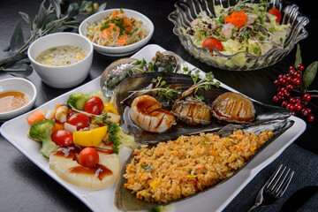 Abalone dishes
