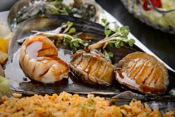 Abalone dishes