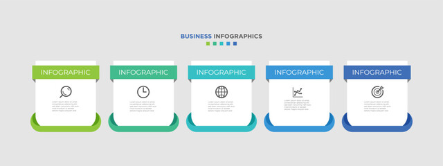 Business infographics timeline  design template with 5 step and option information. Premium vector with editable sign or symbol. Eps10 vector