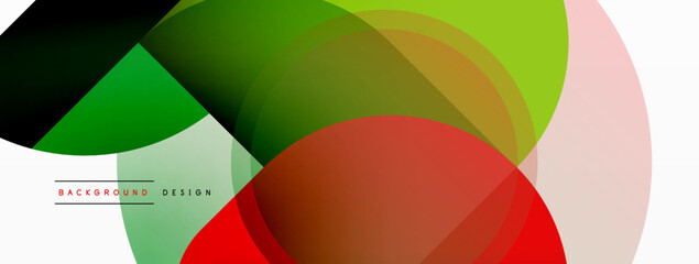 Creative geometric wallpaper. Minimal circle triangle and square line abstract background. Vector illustration for wallpaper banner background or landing page