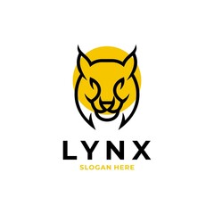 Head Lynx Logo Design Premium 
