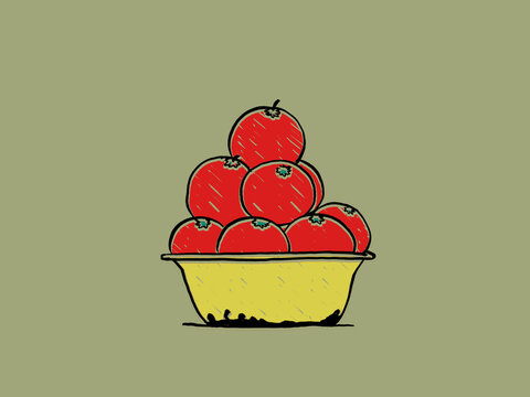 An Illustration of mangoes