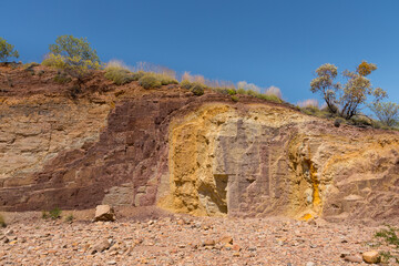 Layers of Ochre in the Northern Territory, Australia