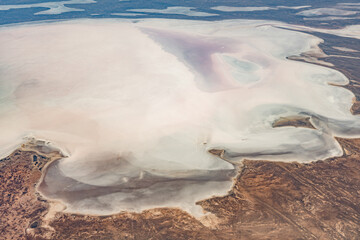 Aerial view of Lake Eyre / Kati Thanda, South Australia