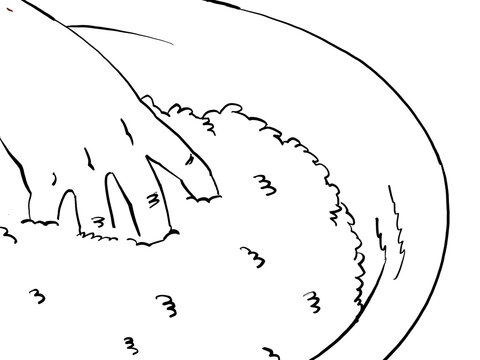 An Illustration of a hand washing rice