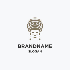 Woman logo icon design template vector illustration