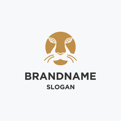 Tiger logo icon design template vector illustration