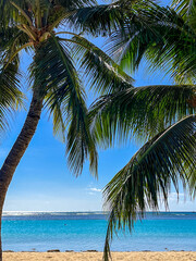 [Hawaii] Blue beautiful sky and beach