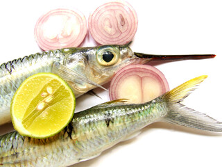 Dish of fish and seafood