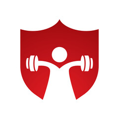 Fitness logo template vector icon 