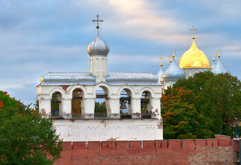 The belfry outside the Kremlin walls