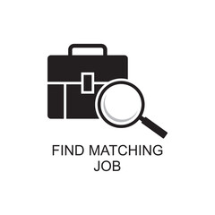 find matching job icon , management icon